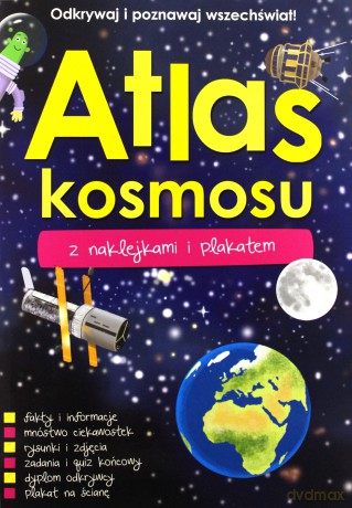Atlas Kosmosu z naklejkami i plakatem [KSIĄŻKA]+[PLAKAT]