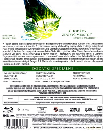 Gra o Tron Sezon 2 (Edycja Limitowana) [5xBlu-Ray]