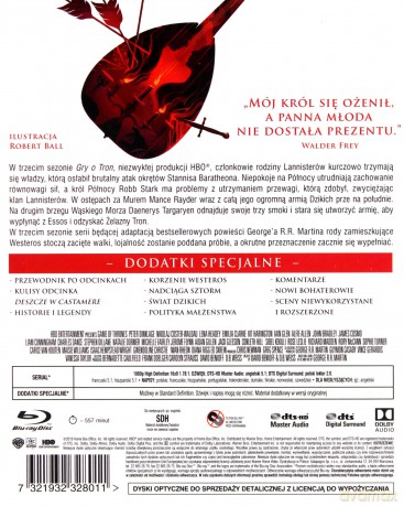 Gra o Tron Sezon 3 (Edycja Limitowana) [5xBlu-Ray]