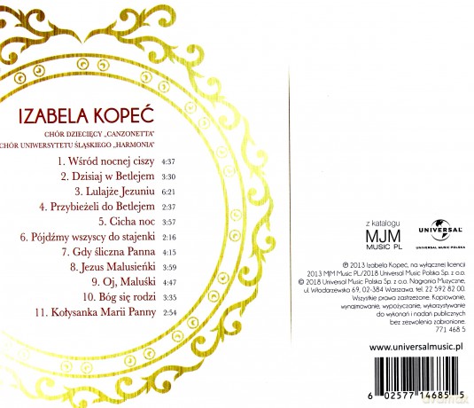 Izabela Kopeć: Moc Tradycja. Kolędy Polskie [CD]
