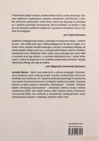 Pedagogiczny dyskurs psychologii humanistycznej - Jarosław Marzec [KSIĄŻKA]
