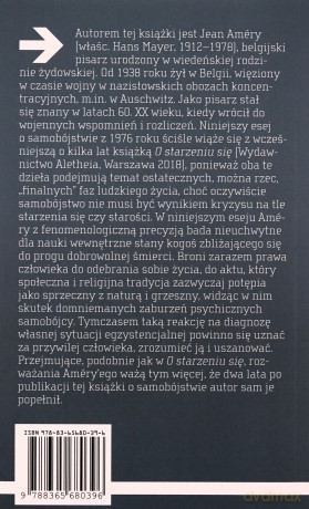 Podnieść na siebie rękę. Dyskurs o dobrowolnej śmierci - Jean Améry [KSIĄŻKA]