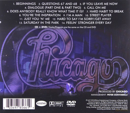 Chicago: Greatest Hits Live [DVD]+[CD]