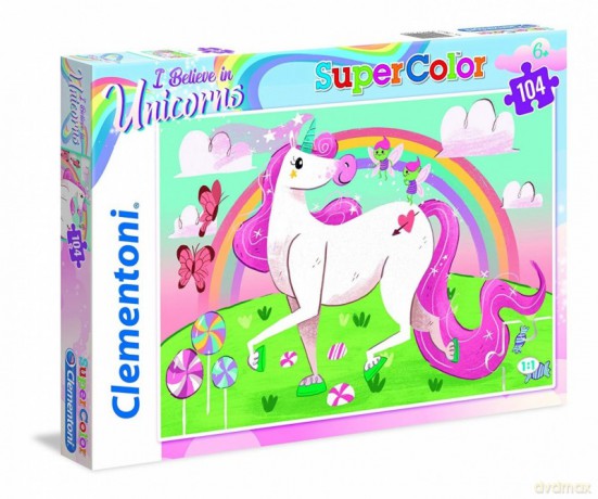 CLEMENTONI 104 el. Jednorożec [PUZZLE]