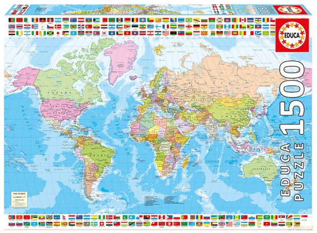 EDUCA 1500 el. Mapa polityczna [PUZZLE]