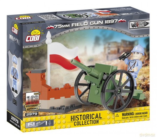 Klocki Mała Armia 75 mm Field Gun 1897 [KLOCKI]