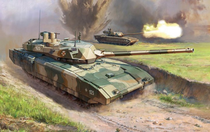 Model plastikowy Główny czołg bojowy Armata T-14