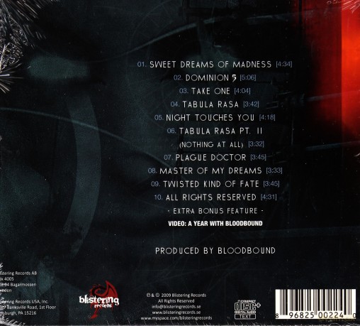 Bloodbound: Tabula Rasa Limited Edition [CD]