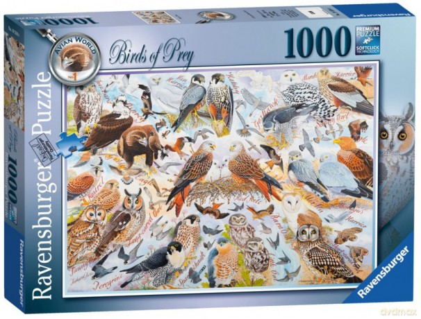 RAVENSBURGER 1000 el. Ptaki drapieżne [PUZZLE]