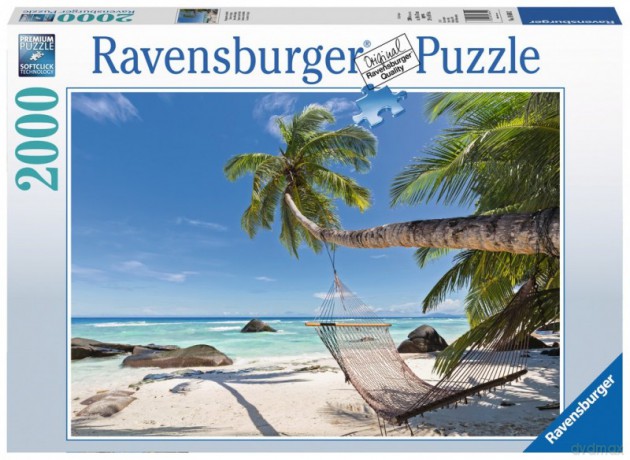 RAVENSBURGER 2000 el. - Hamak na plaży [PUZZLE]