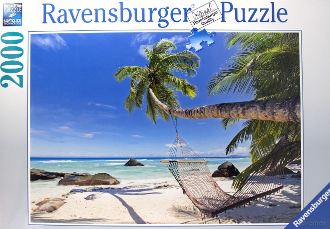 RAVENSBURGER 2000 el. - Hamak na plaży [PUZZLE]