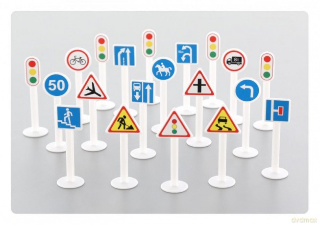 Zestaw znaków drogowych 20 elementów
