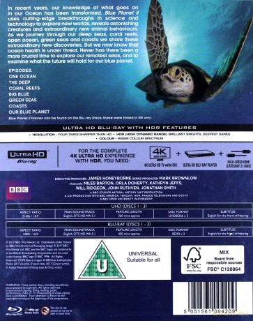 Blue Planet II (Błękitna Planeta 2) [3xBlu-Ray 4K] [3xBlu-Ray]