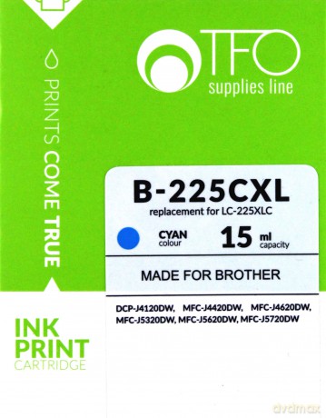 Tusz TFO B-225CXL (LC-225XLC) 15ml