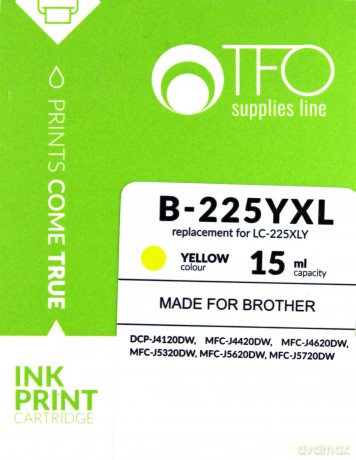 Tusz TFO B-225YXL (LC-225XLY) 15 ml