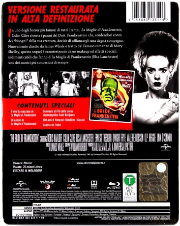 Bride of Frankenstein (Narzeczona Frankensteina) (steelbook) [Blu-Ray]