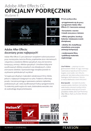 Adobe After Effects CC Oficjalny Podręcznik - Lisa Fridsma, Brie Gyncild [KSIĄŻKA]