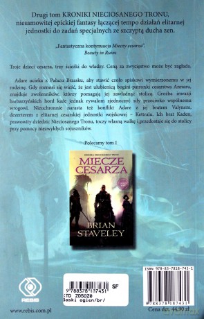 Boski Ogień Kronika Nieciosanego Tronu (Tom 2) - Brian Staveley [KSIĄŻKA]