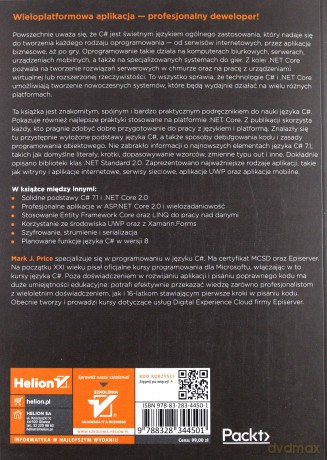C# 7.1 i .NET Core 2.0 dla Programistów Aplikacji Wieloplatformowych - Mark J. Price [KSIĄŻKA]