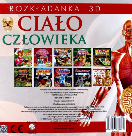 Ciało Człowieka Rozkładanki 3D [KSIĄŻKA]