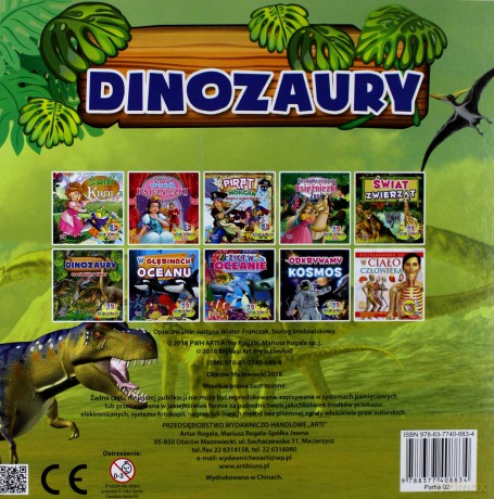 Dinozaury Rozkładanki 3D [KSIĄŻKA]