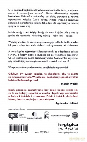Dzieci Księży Nasza Wspólna Tajemnica - Marta Abramowicz [KSIĄŻKA]