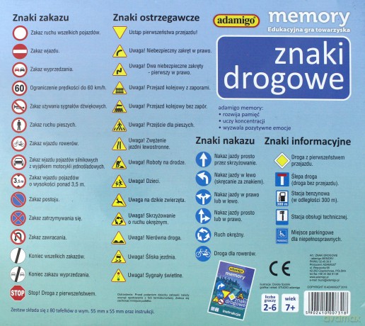 Memory Znaki Drogowe [GRA]