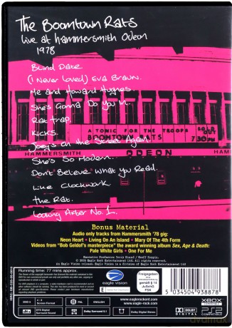 The Boomtown Rats: Live At Hammers... [DVD]