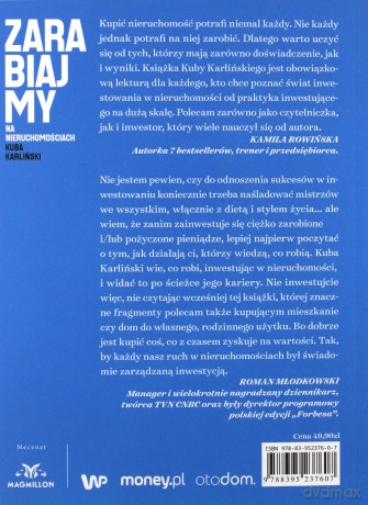 Zarabiajmy na Nieruchomościach - Kuba Karliński [KSIĄŻKA]