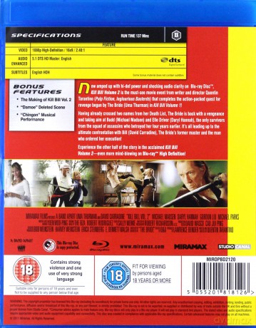 Kill Bill: Volume 2 (Blu-Ray)