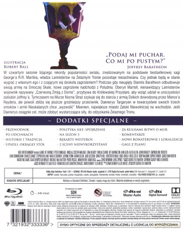 Gra o Tron Sezon 4 (Edycja Limitowana) [4xBlu-Ray]