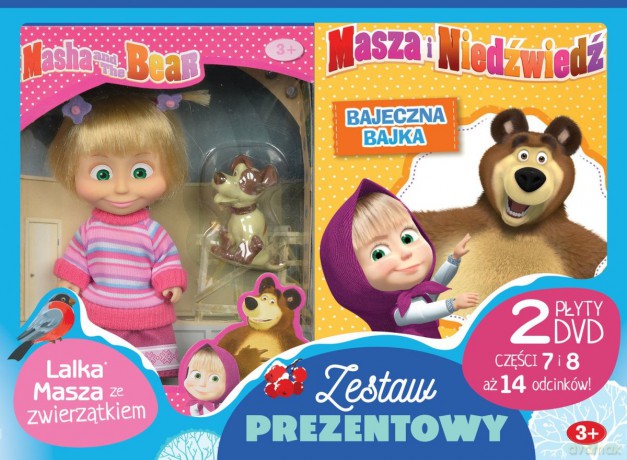 Masza i Niedźwiedź Część 7-8 + Lalka [BOX] [2DVD]