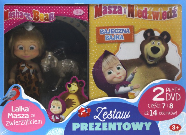 Masza i Niedźwiedź Część 7-8 + Lalka [BOX] [2DVD]