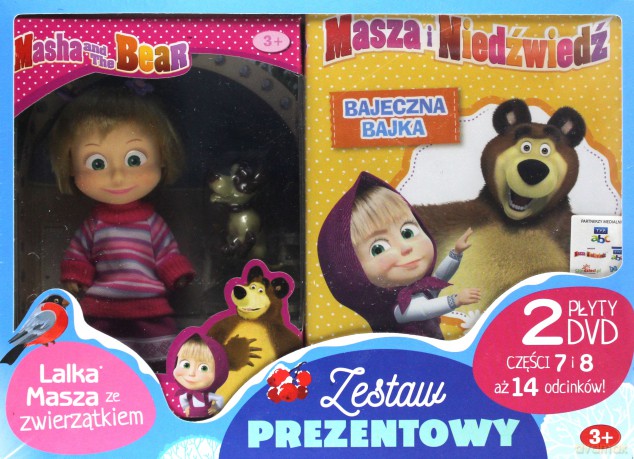 Masza i Niedźwiedź Część 7-8 + Lalka [BOX] [2DVD]
