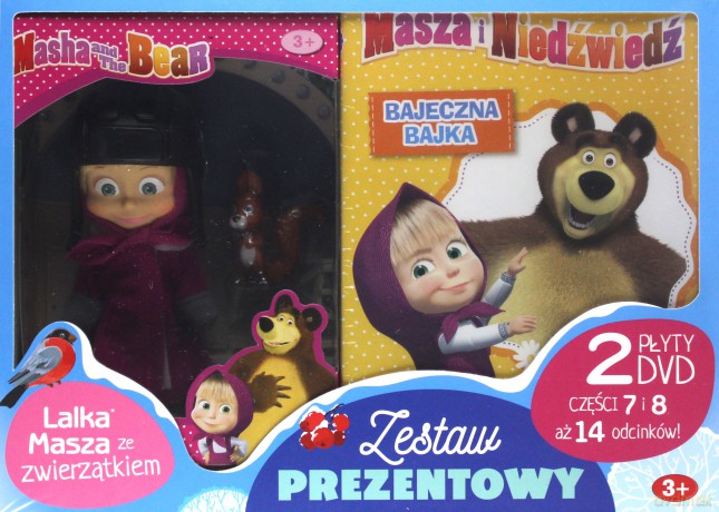 Masza i Niedźwiedź Część 7-8 + Lalka [BOX] [2DVD]