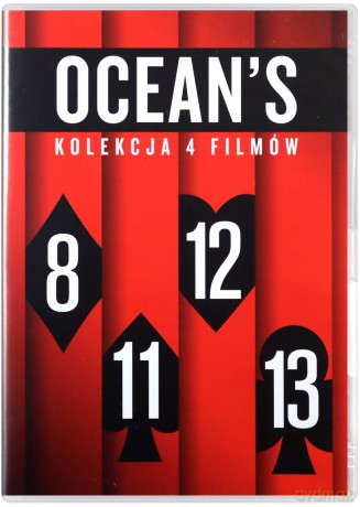 Ocean's Eleven: Ryzykowna gra / Oceans Twelve: Dogrywka / Oceans 13 / Oceans 8 [BOX] [4DVD]