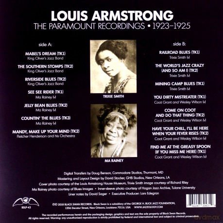 Louis Armstrong: The Paramount Recordings 1923-1925 [Winyl]