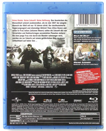 Children of Men (Ludzkie dzieci) [Blu-Ray]