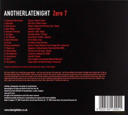 Zero 7: Late Night Tales [CD]