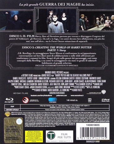 Harry Potter and the Deathly Hallows: Part 1 (Harry Potter i Insygnia Śmierci: Część I) (steelbook) [2xBlu-Ray]