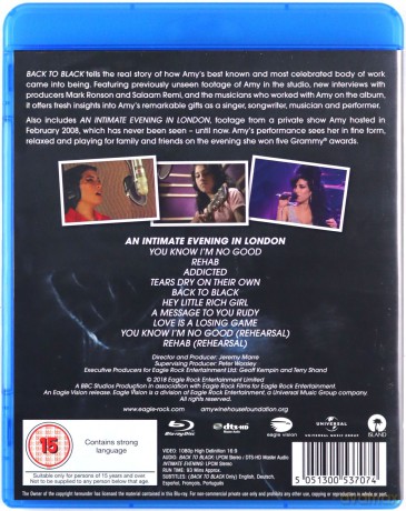 Amy Winehouse: Back To Black [Blu-Ray]