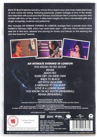 Amy Winehouse: Back To Black [DVD]
