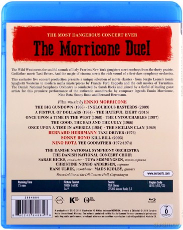 Semmingsen & Ulrik & Danish National Symphony Orchestra & Hicks: Euroarts - The Morricone Duel - The Most Dangerous Concert Ever / Ennio Morricone, Bernard Herrmann, Sonny Bono, Ninoota [Blu-Ray]