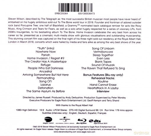 Steven Wilson: Home Invasion: In Concert At The Royal Albert Hall [Blu-Ray]+[2CD]