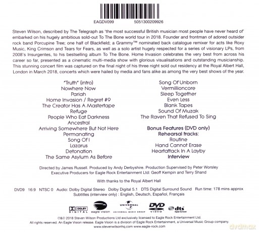 Steven Wilson: Home Invasion: In Concert At The Royal Albert Hall [DVD]+[2CD]