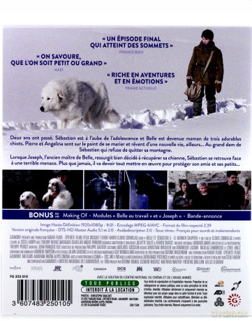 Belle and Sebastian, Friends for Life (Bella i Sebastian 3) [Blu-Ray]