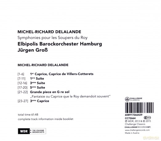 Elbipolis Barockorchester: Symphonies pour les Soupers du Roy [CD]