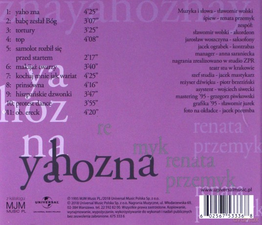 Renata Przemyk: Ya Hozna [CD]
