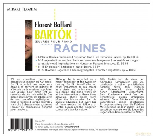 Bartok: Racines Boffard (digipack) [CD]