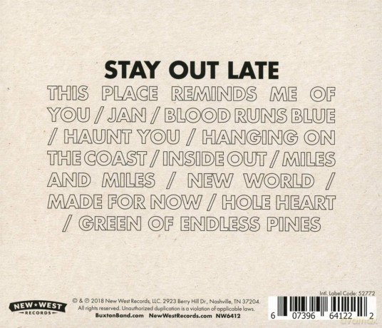 Buxton: Stay Out Late [CD]